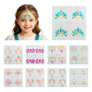 Hot Sale Festival Party Makeup DIY Rhinestone Tattoo Face Gems Sticker Self-Adhesive Face Eye Diamond Forehead Sticker