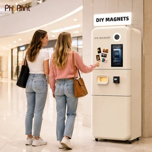 Korean Fridge Magnet Photo Booth Machine Instant Print Selfie Photo Booth For Shopping Mall And Coffee Shop