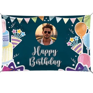 Customizable Tension Fabric Portable Banner Wall Booth Exhibition Backdrops Straight Type Minimalist Banner Wedding/Party Flag