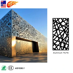 Customized Modern Design Exterior Decorative Metal Wall Panel Aluminum Laser Cut Facade Panels