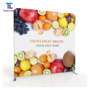 Tian Lang Custom Trade Show Backdrop Straight Fabric Tension Display Photobooth Stand