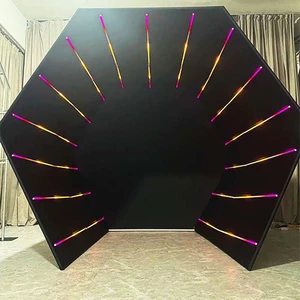 360 Inflatable Star Photo Booth Backdrop Remote Control Metal Frame Waterproof Portable Design Includes Free Props Accessories