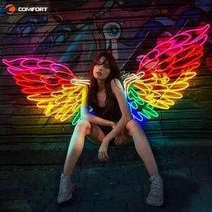 Outdoor Wings Party Neon Light LED Electronic Sign For Festivities
