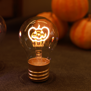Shockproof Plastic Lamp Edison Type Heart Love Rainbow LED Bulb Battery Powered & Rechargeable USB Light For Decorative Purposes