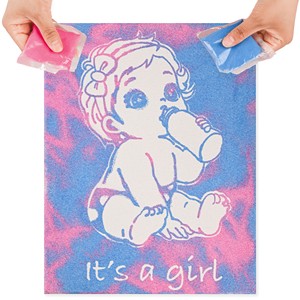 The New Listing Sand Painting Colorful Box Boy or Girl Baby Gender Reveal Canvas Painting Gender Reveal Game for Party Supplies