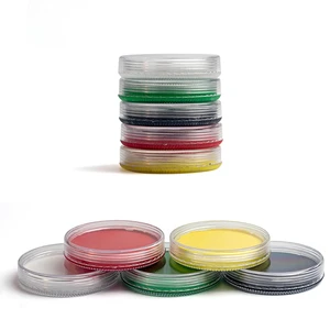 5 Colors Round Clear Lid Face & Body Paint Non-Toxic Waterproof Washable with Customized Logo for Halloween Cosplay