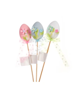 Colorful Easter Foam Eggs Bouquet Hand Holding Plastic Easter Egg Flower Party Decor for Home Decoration Holiday Supplies