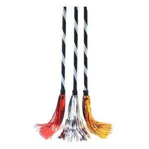 Witch Magic Broom Halloween Decoration Hot Selling Security Plastic Children's Toy Portable Waterproof Party Supplies Wholesale