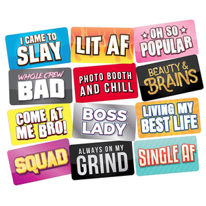 Premium Double-Sided Custom Photo Props Sign Board for Halloween Christmas 360 Graduation Wedding Photocall Parties