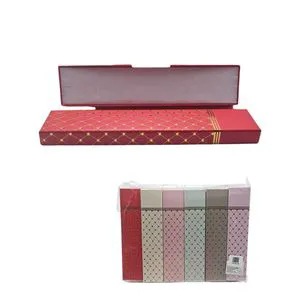 12-Unit Set of Red and Black 4-Color Printed Paperboard Party Favor Boxes for Events