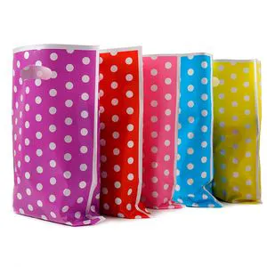 Party Favor Colors Favors Candy Plastic Gift Bags for Kids Birthday