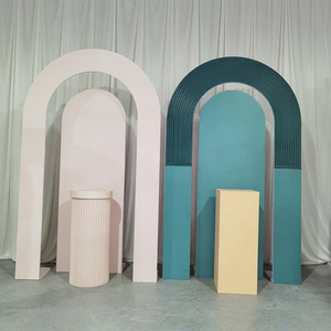 Modern Luxurious Wedding Stage Backdrop Stylish Event Decorations for Weddings Banquets Birthdays-Rental Options Available