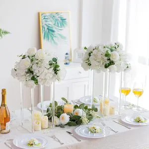 Cross Border Crystal Road square Column Wedding Acrylic Dessert Table Flower Rack Wedding Decoration Road Lead