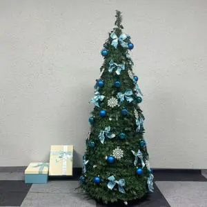 Telescopic Christmas Tree with Stand Adjustable Height