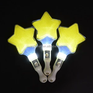 HLC ODM Festive Party Novelties for Events & Parties Light up Star Heart Design Stage Concert LED Light up Cheering Glow Sticks
