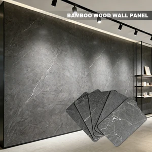 High Quantity Background Board Bamboo Charcoal Wood Veneer Marble Wall Panel Marble Look Wall Paneling Pvc Marble Wall Panel
