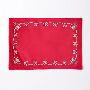 Classic Red, Elegant White Bows. A Touch Of Romance For Your Table.