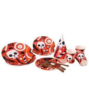 Paper Plate Napkins Cups Disposable Party Plate Set for Birthday Party Tableware Table Decorations