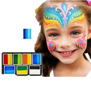Hot Non-toxic Water-Based Body Painting Pigment Halloween Christmas Face MSDS Certified 12g OEM Children 3-Color