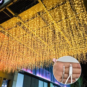 Commercial Decor Holiday Waterproof IP65 Christmas LED String Light Outdoor Multicolor Decor Customizable Length Icicle Light