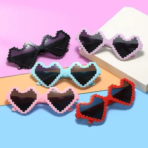 New Arrival Heart Sunglasses Heart Shape Sunglasses Candy Color Glasses Color Sunglasses Party Favor for Adult and Kids