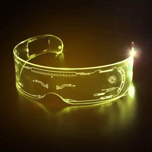 New Fashion Futuristic LED Light-Up Glasses for Dance Party for Holiday Christmas Easter Graduation Ramadan Celebrities Stars