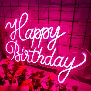 Winbo Wholesale Neon Sign Custom Wings Led Neon Sign No Moq Wedding Happy Birthday Led Sign Party Decoration Neon Light Sign