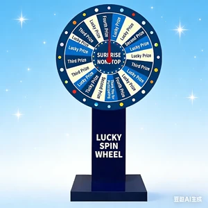 Gift Wheel Prize Spin Luxury Wood/Acrylic/PVC High-End Controllable Prizes Year-End Game Tokens Bank Event Opening