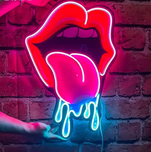 Drop Shipping No MOQ Customized Acrylic UV Printed Neon Sign Custom For Christmas Decoration
