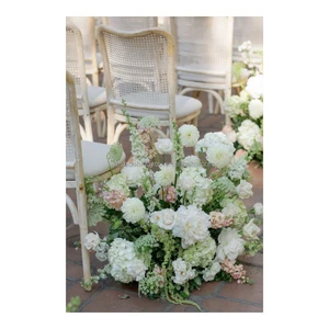 Wedding Aisle Large Vibrant Rose Orchid Flower Ball Monet Wedding Table Centerpieces Decoration for Home Party Event Decor