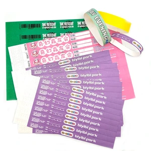 Wholesale Custom Colorful Festival Event Tyvek Wrist Band Fashionable Music Vip Paper Bracelet