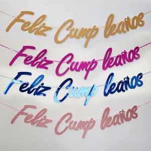 Spain Birthday Flag Party Party Party Banner Decoration