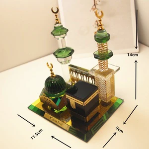 Ramadan Party Supplies Decorative Crystal Glass Ornaments Islamic Muslim Celebrations-Mubarak Kareem Eid Kareem Parties