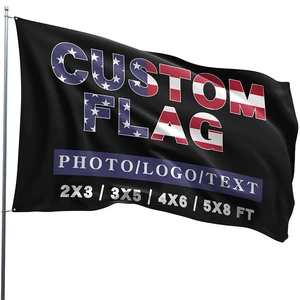 Custom Logo 3x5 Feet Team Sports Event Outdoor Banner Promotional Business Targeted Flag Polyester/Nylon Dye Sublimation Printed
