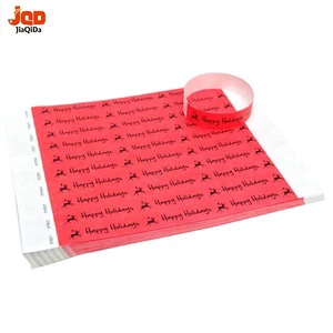 Amusement Parks Tickets Party Bracelet Disposable Event ID Band Paper Inkjet Printable Identify Tyvek Wrist Band for Event