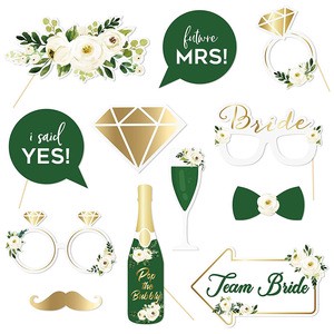 Bride to Be 12PCS Photo Booth Props for Wedding Party Decorations