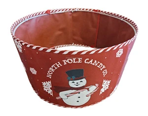 JMT New Year Christmas Tree Stand Decorations Canvas Noel Band Tree Collar Christmas Tree Skirts