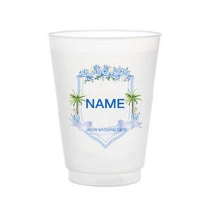 Personalized Logo Party Cups Durable Reusable Stadium Plastic Frosted Cups For Wedding Decor & Party Supplies