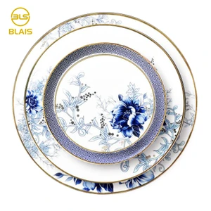 Birthday Party Decorations Nordic Style Ceramic Bone China Dinnerware Sets for Pub and Restaurant Use