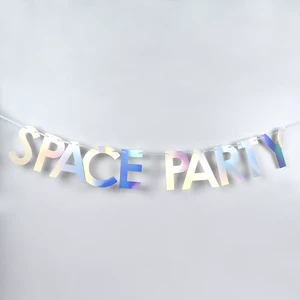 Pafu Srocket Universe Star Birthday Decoration Alien Boys Party Decoration Space Party Banner