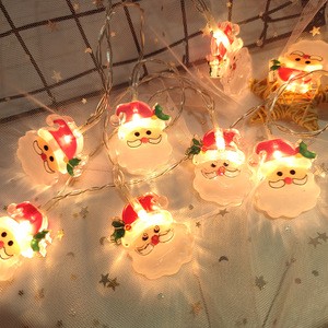 Light String Santa Claus Colorful Lights Outdoor Waterproof Christmas Trees Decorative Lamps Wholesale LED Christmas Battery 3V