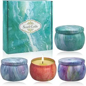 Wholesale Set of Luxury Essential Oil Soybean Wax Candles Smokeless Long-Lasting Fragrance for Promotional Party Supplies