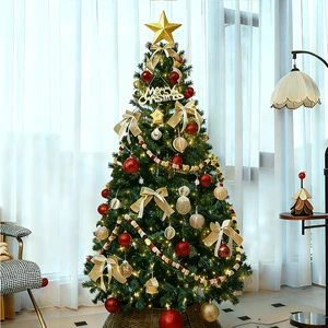 LED Plastic Christmas Tree Full-Size Pointed-Tip Design Floor-Standing for Hotels and Shopping Malls