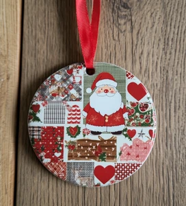 Wholesale Christmas Gifts Creative Resin Santa Claus Winter Festival Hanging Custom Gifts Ornament