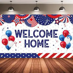 American Independence Day Backdrop Banner Custom Theme Party Banner Party Decoration