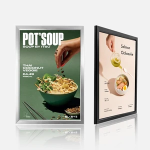 AD Customized Logo Indoor/Outdoor Light Box Banner Portable Advertising Flex Rectangle Acrylic Aluminum Backlit Waterproof LED