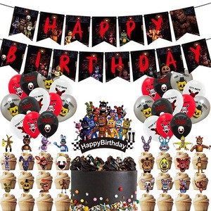 Kids Freddy Fnaf Five Nights at Freddy S Nightmare Freddy Bonnie Party Supplies Birthday Balloon Game Party Supplies