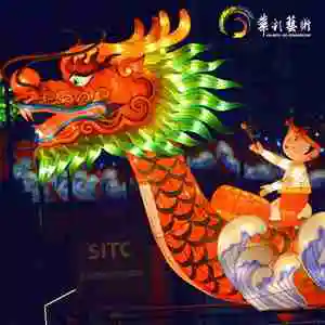 Handmade 2025 Chinese Spring Festival Lanterns Christmas Store Decoration for City Attractions Lighting Halloween Easter