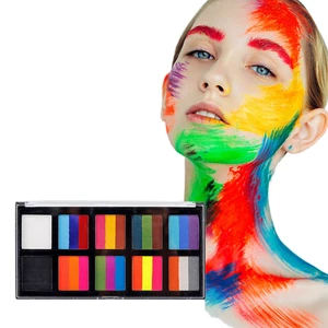 Professional Party Face Painting Kit with 26 Colors Tattoo & Body Paint Water Activated Oil Painting Palette for Body Makeup