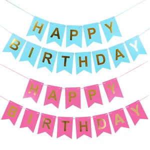 Wholesale 16*20 Large Fish-tail Banner Birthday Letter Banner Birthday Party Decoration Banner